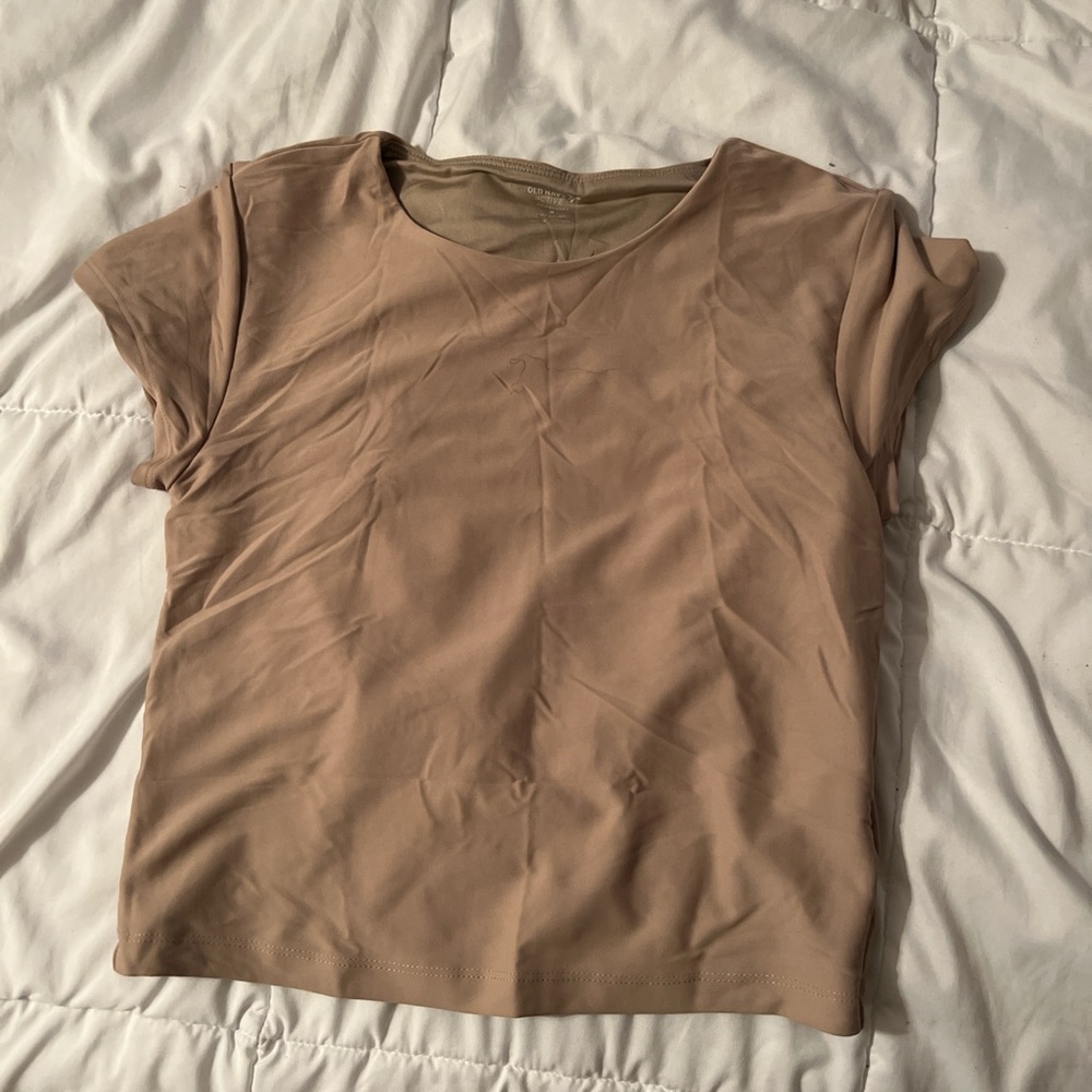 Old Navy Tan Short Sleeve Tee